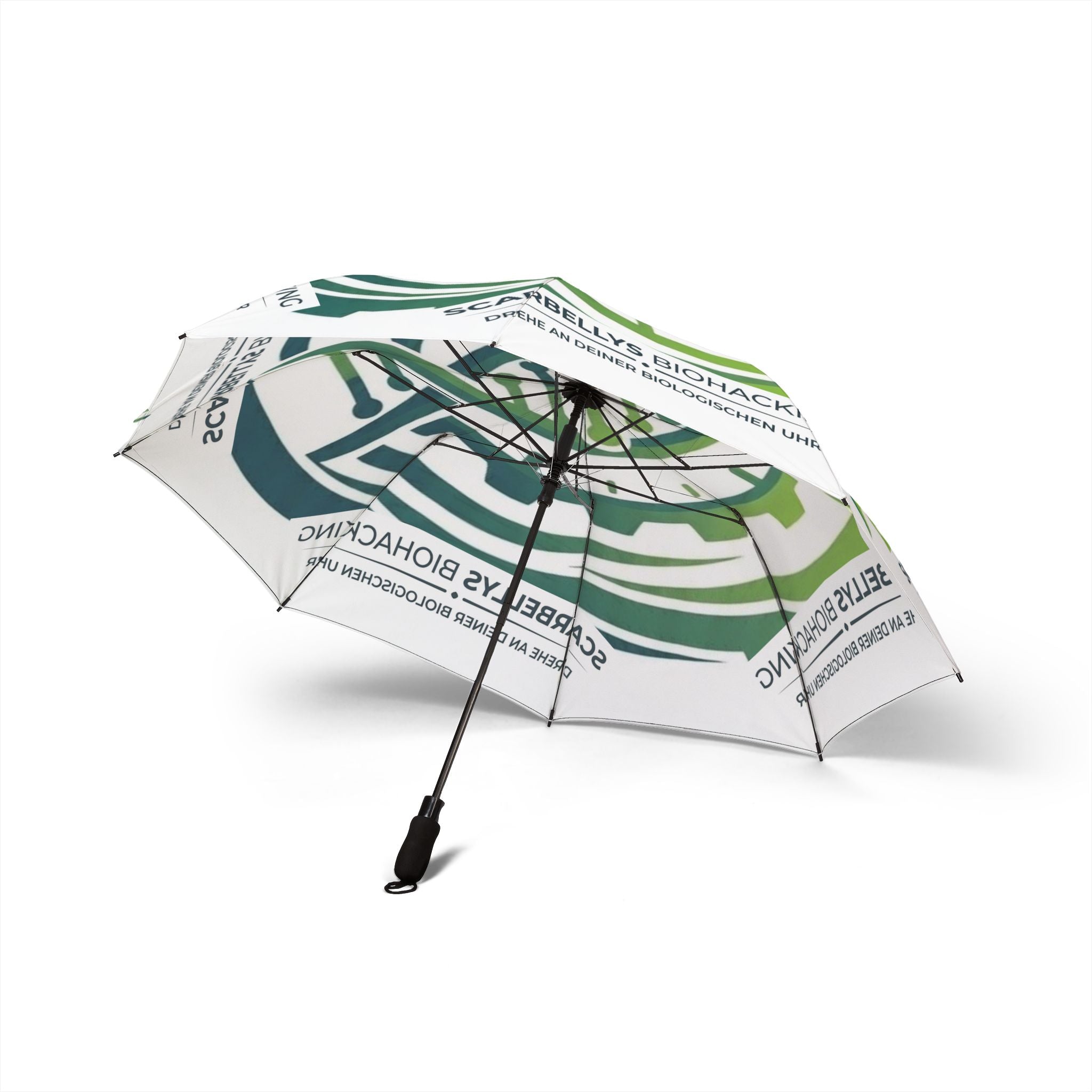 Foldable Umbrella — Scarbellys Biohacking Logo Compact Rain Umbrella